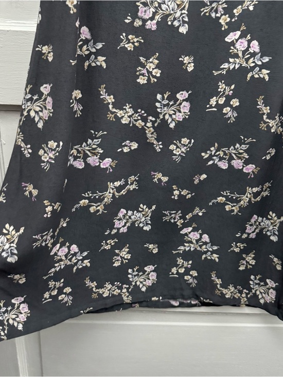 Gap Floral Sleeveless Mini Dress Small Gray Lightweight - Picture 4 of 8